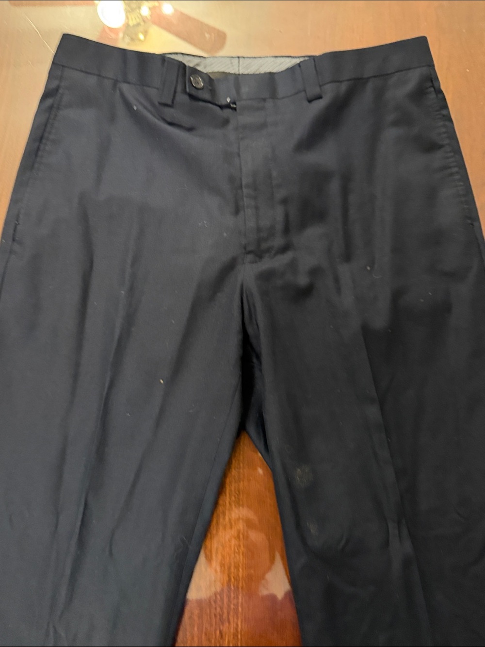 Calvin Klein Men's Blue Dress Pants - Slim Front